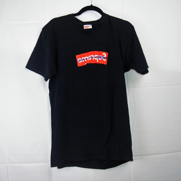 Supreme Shirts Supreme Comme Des Garcons Shirt Box Logo Tee Black Poshmark